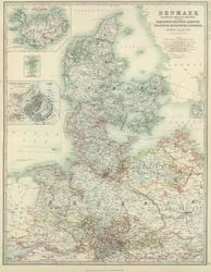 Denmark with Northwest Portion of the German Empire